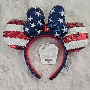 Disney Patriotic Sequin Minnie Mouse Ears